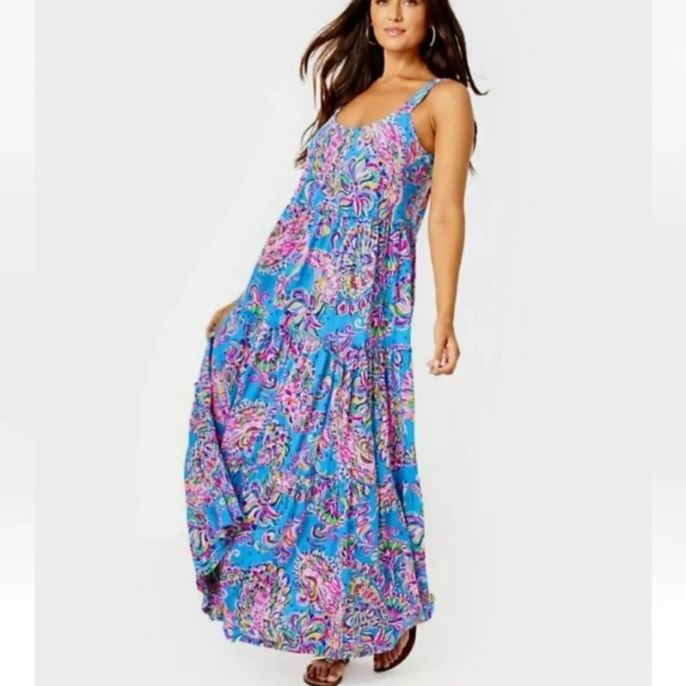 lilly loro maxi dress Women's Loro Maxi Dress | Size Small, Mermaid Grotto